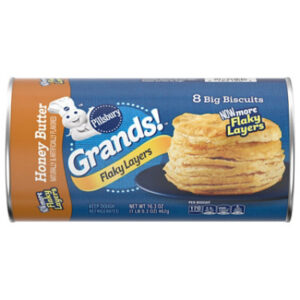 Pillsbury Grands! Biscuits Flaky Layers Honey Butter 8 Count - 16.3 Oz