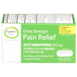 Signature Select/Care Extra Strength Pain Reliever Caps 250mg - 24 Count
