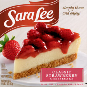 Sara Lee Cheesecake Original Cream Smooth & Creamy Strawberry - 19 Oz