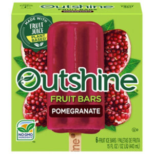 Outshine Fruit Ice Bars Pomegranate - 6-2.68 Fl. Oz.