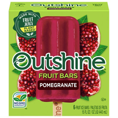 Outshine Fruit Ice Bars Pomegranate - 6-2.68 Fl. Oz.