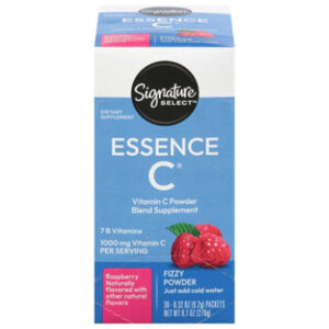 Signature Select/Care Essence C 7 B Vitamins C Vitamin C 1000 mg Raspberry Fizzy Powder - 30 Count
