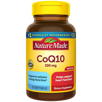 Nature Made CoQ10 100 mg Softgels - 72 Count