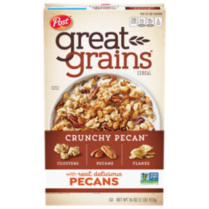 Post Great Grains Crunchy Pecan Heart Healthy Whole Grain Breakfast Cereal - 16 Oz