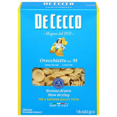 De Cecco Pasta No. 91 Orecchiette Box - 1 Lb