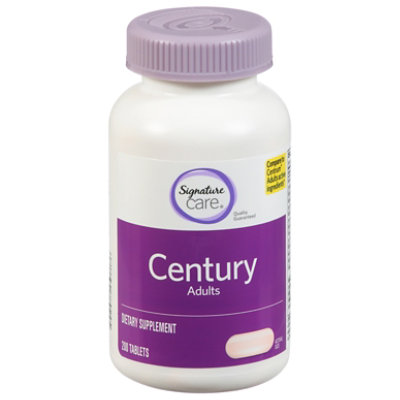 Signature Select/Care CENTURY Adults Vitamin D 1000IU Dietary Supplement Tablets - 200 Count