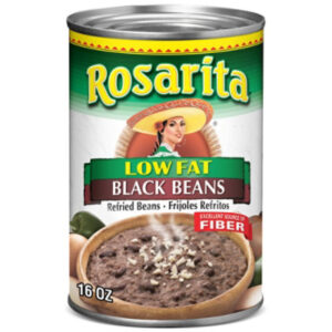 Rosarita Low Fat Refried Black Beans - 16 Oz