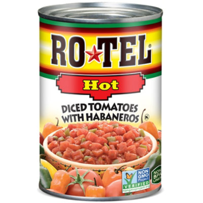 RO-TEL Hot Diced Tomatoes With Habaneros - 10 Oz