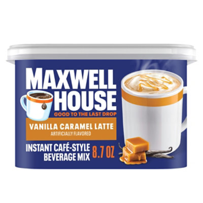 Maxwell House International Vanilla Caramel Latte Caf?Style Instant Coffee Beverage Mix - 8.7 Oz