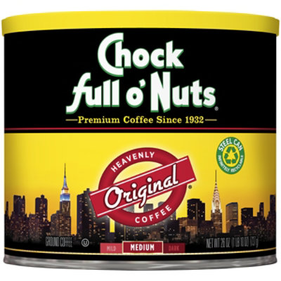 Chock full o Nuts Coffee Ground Medium Roast Original - 26 Oz