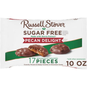 Russell Stover Sugar Free Pecan Delight Chocolate Candy Bag - 10 Oz