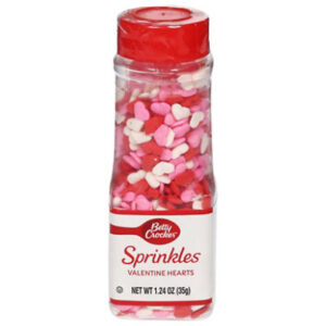 Betty Crocker Decorating Decors Red White And Pink Hearts - 2 Oz