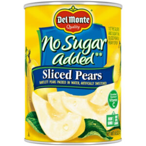 Del Monte No Sugar Added Sliced Bartlett Pears - 14.5 Oz