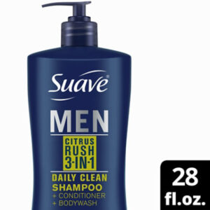 Suave Men Professionals Shampoo  Conditioner  Body Wash 3 In 1 Citrus Rush - 28 Fl. Oz.