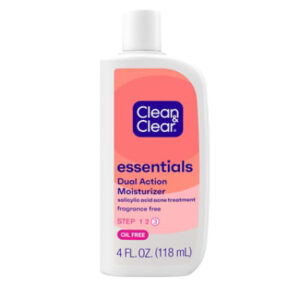 Clean & Clear Moisturizer Dual Action Oil Free - 4 Fl. Oz.