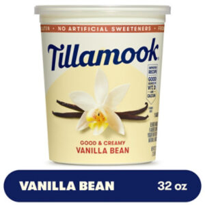 Tillamook Good & Creamy Vanilla Bean Low-Fat Yogurt Tub - 32 Oz
