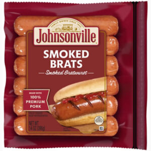 Johnsonville Fully Cooked Smoked Bratwurst Brats 6 Links - 14 Oz