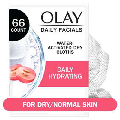 Olay Daily Facials Hydrating Cleansing Cloths - 66 Count