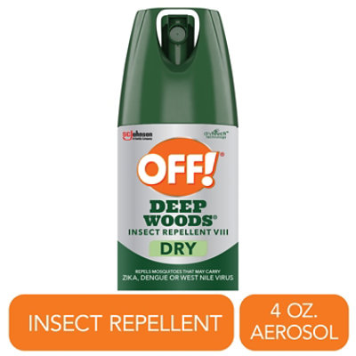 Off! Deep Woods Insect Repellent Dry Aerosol Spray - 4 Oz