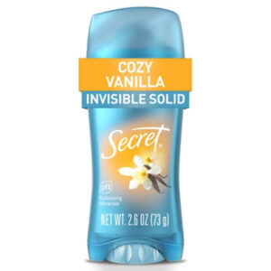 Secret Invisible Solid Vanilla Scent Antiperspirant and Deodorant - 2.6 Oz