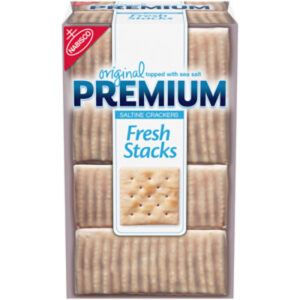 Premium Original Fresh Stacks Saltine Crackers - 13.6 Oz