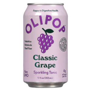 OLIPOP Classic Grape Prebiotic Soda Can - 12 Fl Oz