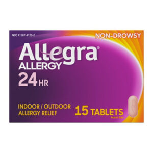 Allegra Adult 24HR Non-Drowsy Antihistamine Allergy Tablets - 15 Count