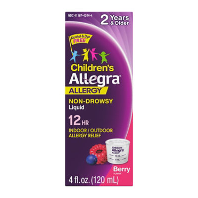 Allegra Children's 12HR Non-Drowsy Allergy Relief Liquid - 4 Oz
