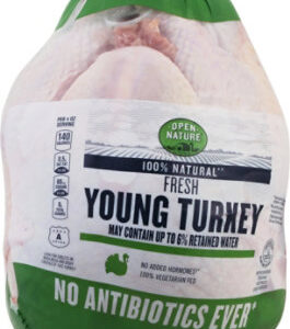 Open Nature Whole Turkey Fresh - Weight Between 9-16 Lb