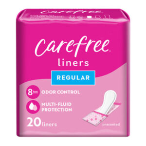 Carefree Acti Fresh Unscented Regular To Go Panty Liners - 20 Count