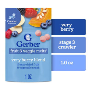 Gerber Fruit & Veggie Very Berry Blend Melts Baby Snack Bag - 1 Oz