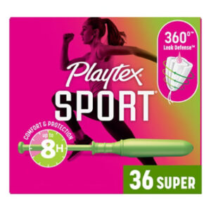 Playtex Plastic Unscented Super Absorbency Sport Tampons - 36 Count