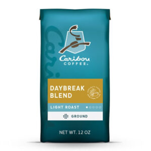 Caribou Coffee Daybreak Morning Blend Light Roast Ground Coffee Bag - 12 Oz