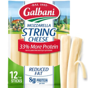Galbani Stringsters Reduced Fat String Cheese - 12 Oz