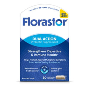 Florastor Daily Probiotic Supplement 250 mg Capsules - 20 Count