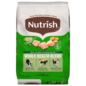 Nutrish Real Chicken & Veggies Recipe Whole Health Blend Dry Dog Food - 14 Lb