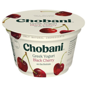 Chobani Non-Fat Cherry On The Bottom Black Greek Yogurt - 5.3 Oz