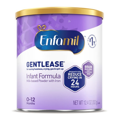 Enfamil Gentlease Infant Formula Milk With Iron Powder Can - 12.4 Oz