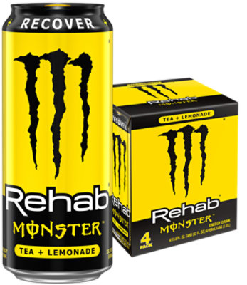Rehab Monster Tea and Lemonade - 4-15.5 Fl. Oz.