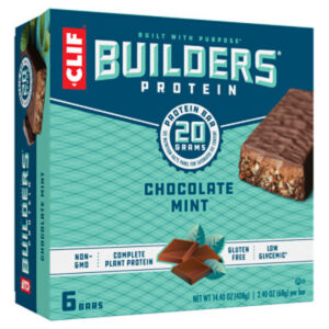 CLIF Builders Chocolate Mint Flavor Protein Bars - 6-2.4 Oz