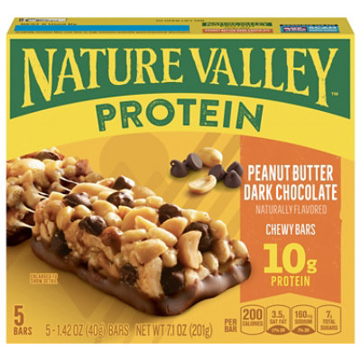 Nature Valley Protein Bars Chewy Peanut Butter Dark Chocolate - 5-1.42 Oz