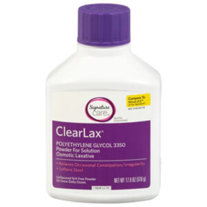 Signature Select/Care ClearLax Powder For Solution Polyethylene Glycol 3350 Osmotic Laxative - 17.9 Oz