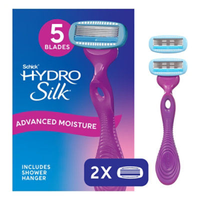 Schick Hydro Silk Razor for Women With 1 Razor Handle & 2 Razor Blade Refills - Each