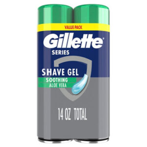 Gillette Series Soothing Shave Gel for Men with Aloe Vera Twin Pack - 2-7 Oz