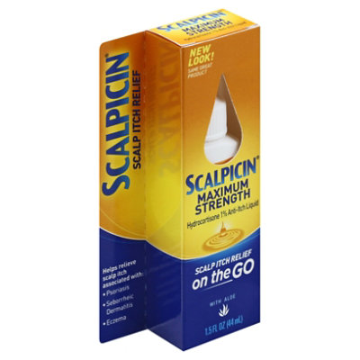 Scalpicin Scalp Itch Relief Maximum Strength with Aloe Liquid - 1.5 Fl. Oz.