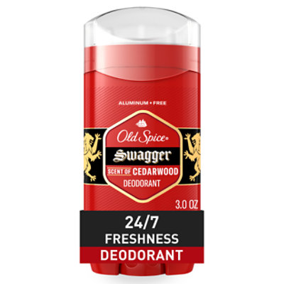Old Spice Red Collection Swagger Scent Deodorant for Men - 3 Oz
