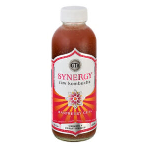 Synergy The Real Kombucha Raspberry Chia - 16 Fl. Oz.