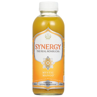 Synergy The Real Kombucha Mystic Mango - 16 Fl. Oz.