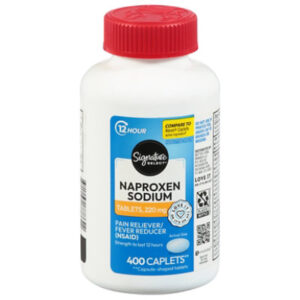 Signature Select/Care Naproxen Sodium Pain Reliever Fever Reducer 220mg USAID Tablet - 400 Count