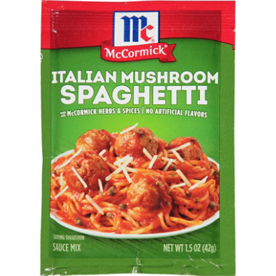 McCormick Italian Mushroom Spaghetti Sauce Seasoning Mix - 1.5 Oz